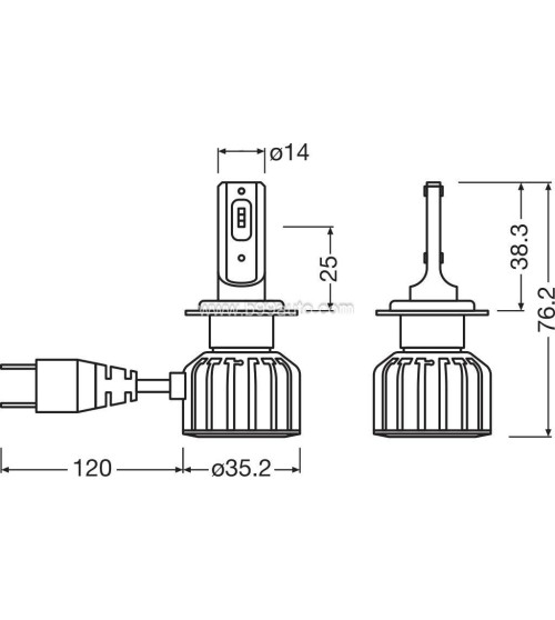 Osram LEDriving HL Bright H7/H18 LED +300% Osram LEDriving HL Bright H7/H18 LED +300%